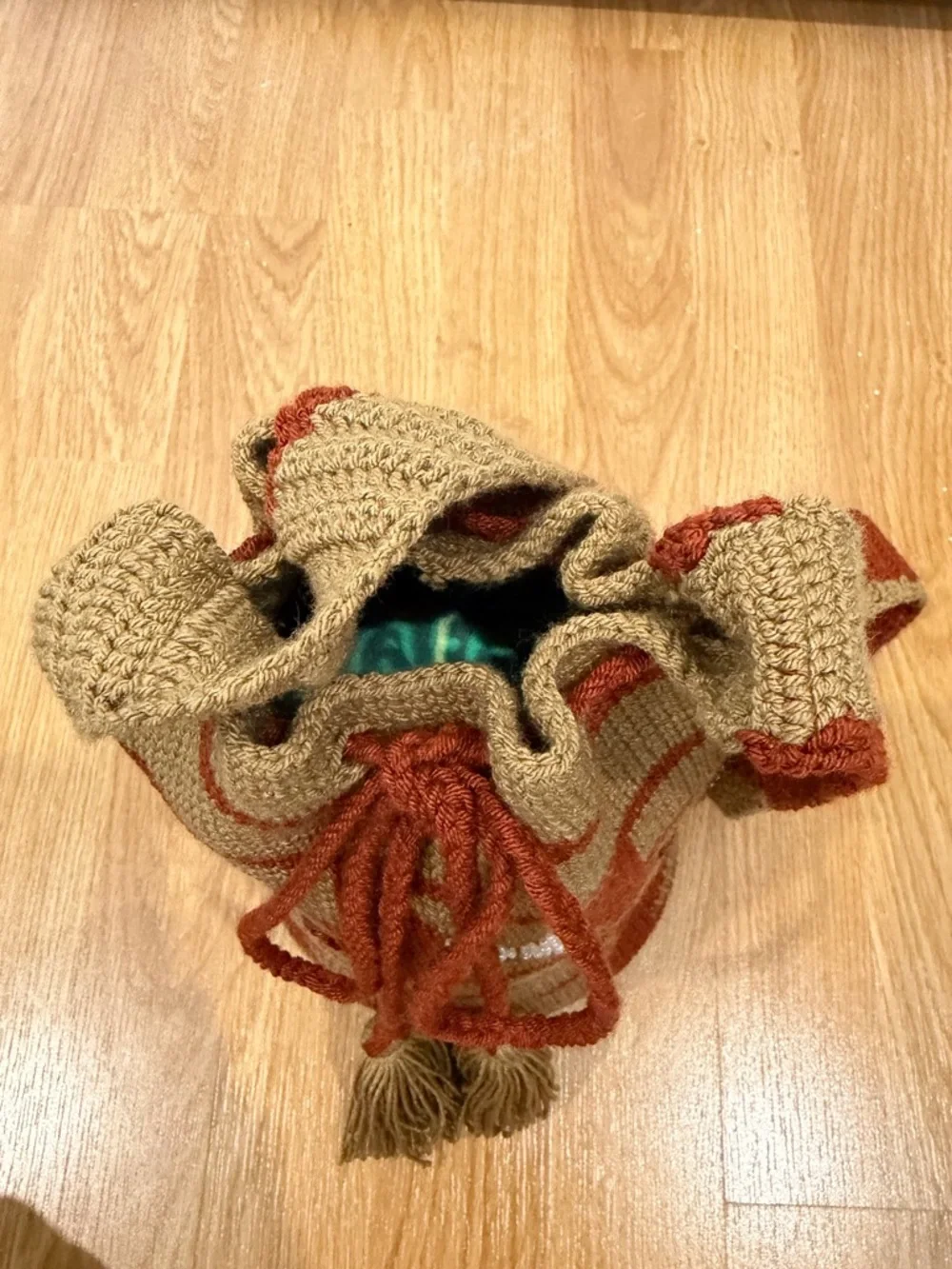 Handmade Drawstring Colombian Bag - Picture 4 of 6